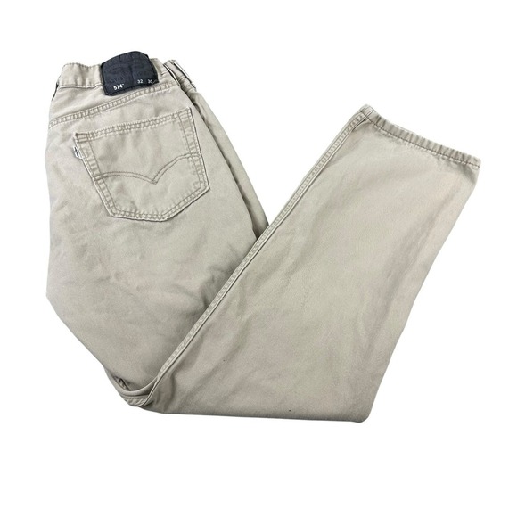 Levi's Other - Levi's 514‎ Jeans Mens 32X30 White Tab Beige Pants Straight Fit Chino Mid Rise